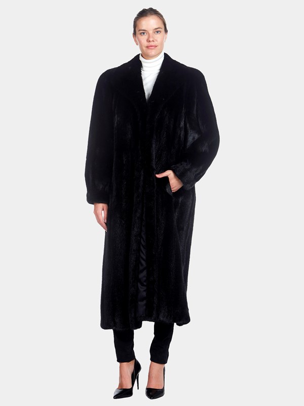 Woman's Full Length Ranch Mink Fur Coat