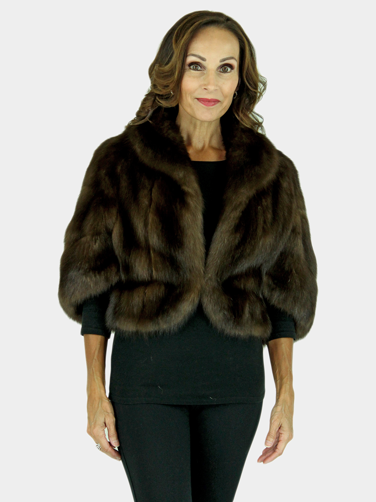 Mint Designer Neiman Marcus Russian sable Fur Coat jacket bolero S 0-4  $39,000+