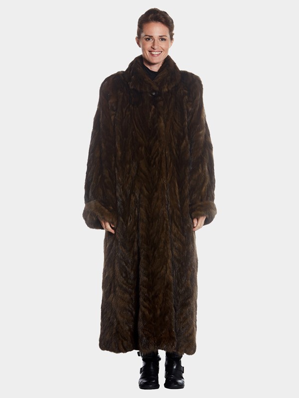 Womens Full Length Sable Fur Coat