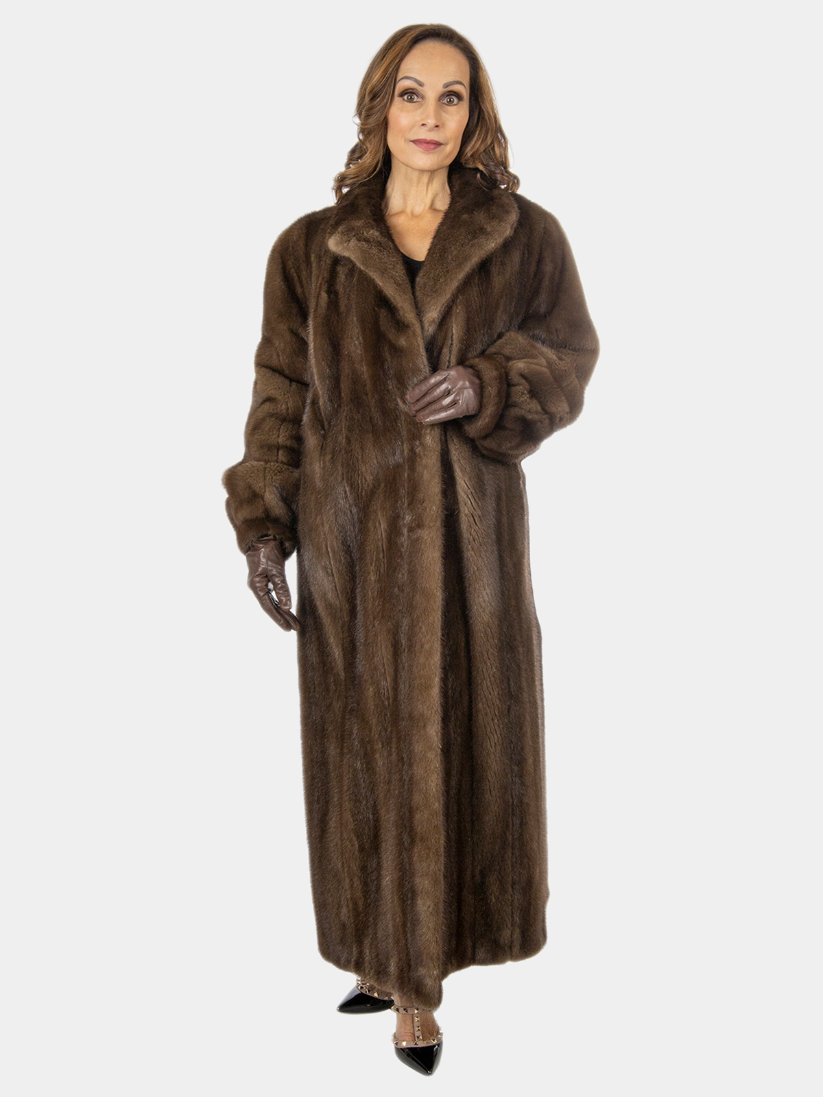 Ladies Genuine Mink Fur coat, WOMEN \ FUR COATS