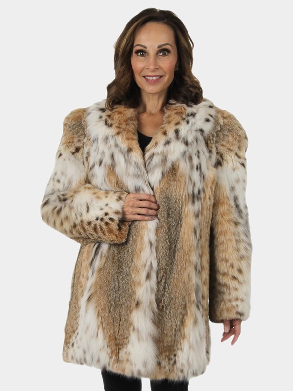 Woman's Cat Lynx Fur Stroller