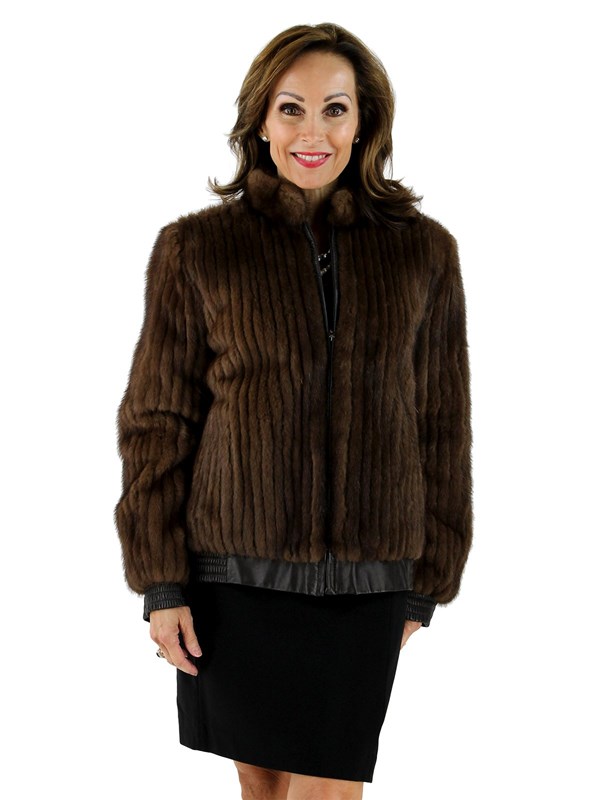 Mink Jacket with Fox Sleeves and Tuxedo Front | Milwaukee, WI | Ugent Furs