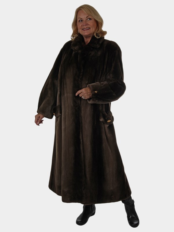 Woman's Louis Feraud Phantom Sheared Beaver Fur Coat