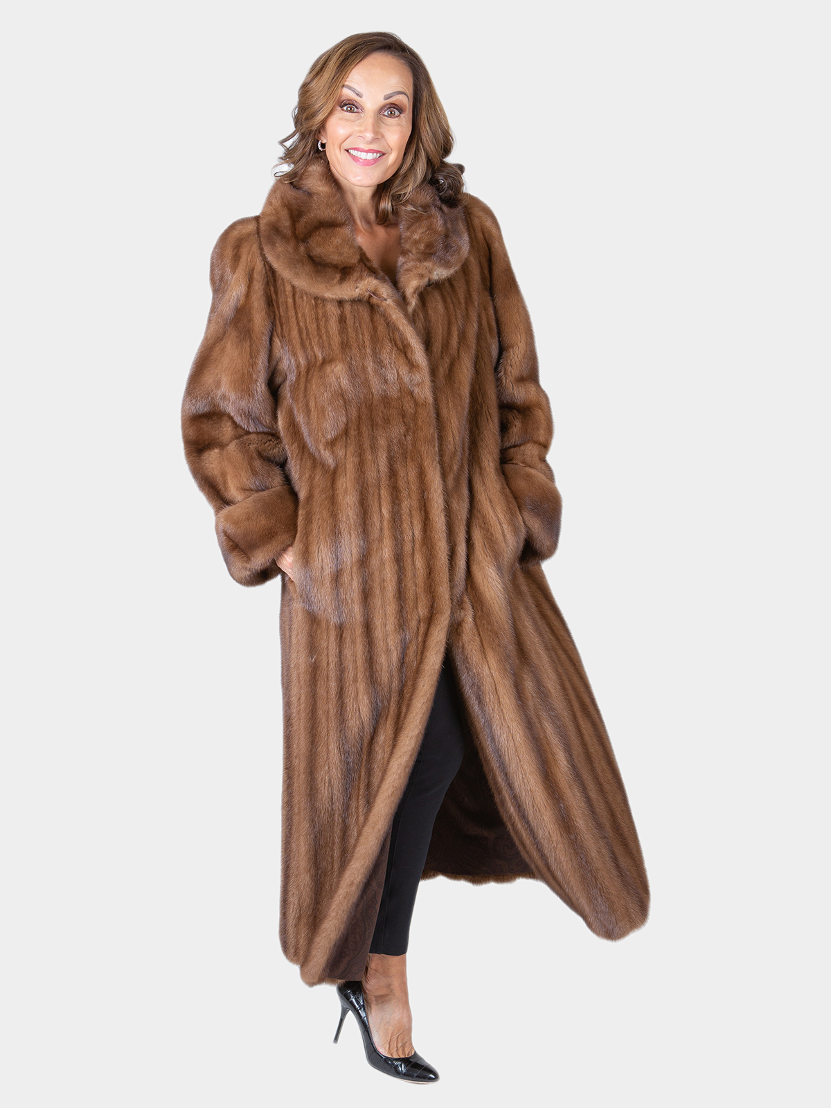 Demi Mink Coat Princess Cut 2383 – MARC KAUFMAN FURS