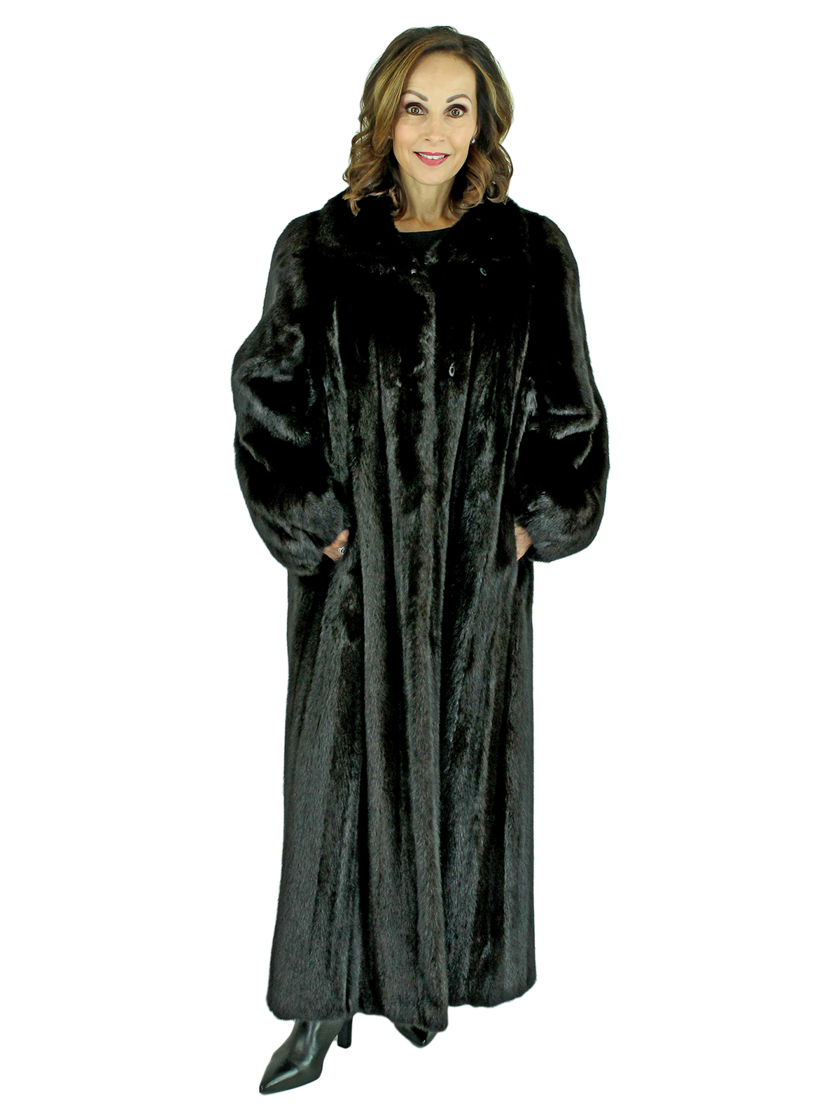 Full Length Ranch Mink Fur Coat Women S Large Estate Furs