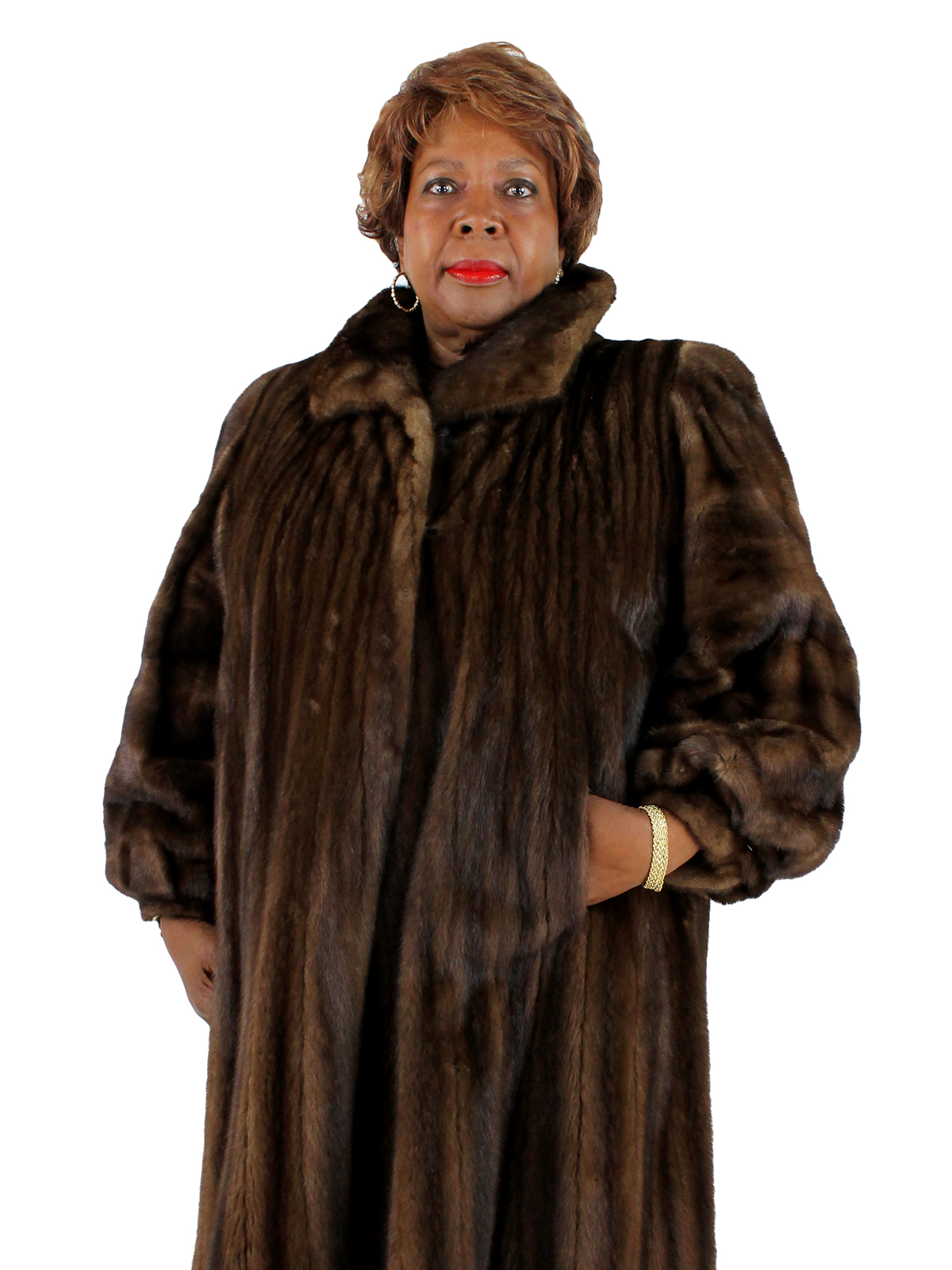fur coat womens plus size