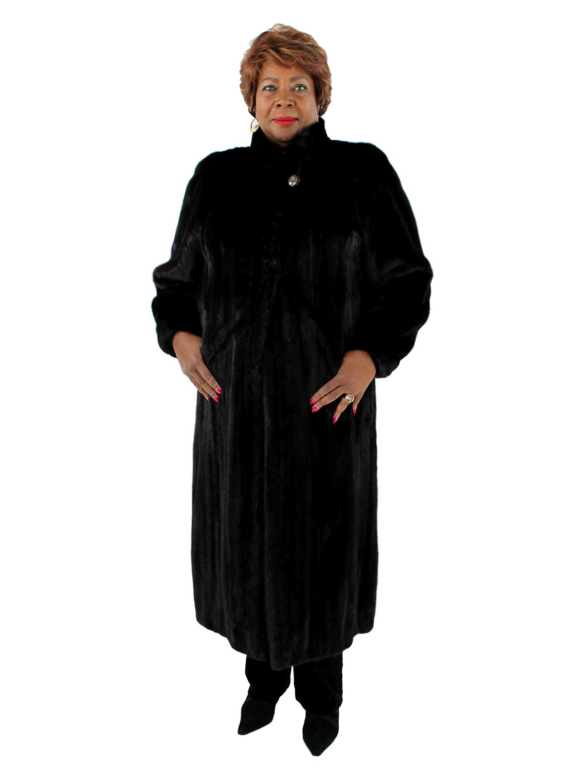 mink fur coat plus size