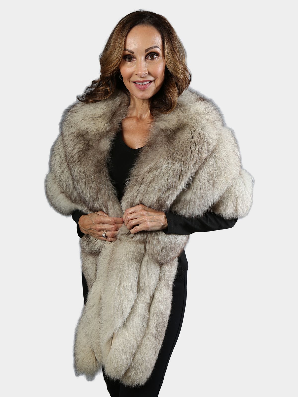 Mink fur sales shoulder wrap