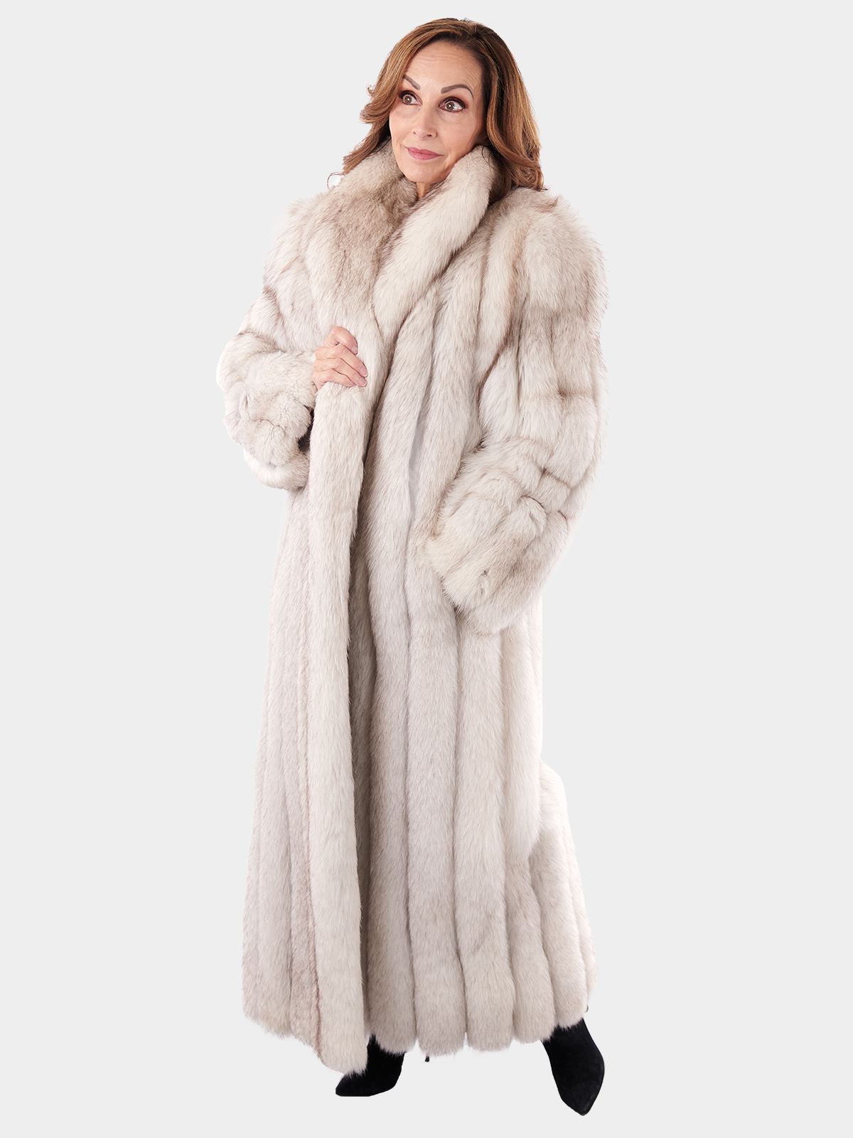 Blue Fox Natural Fox Fur Jacket - 29