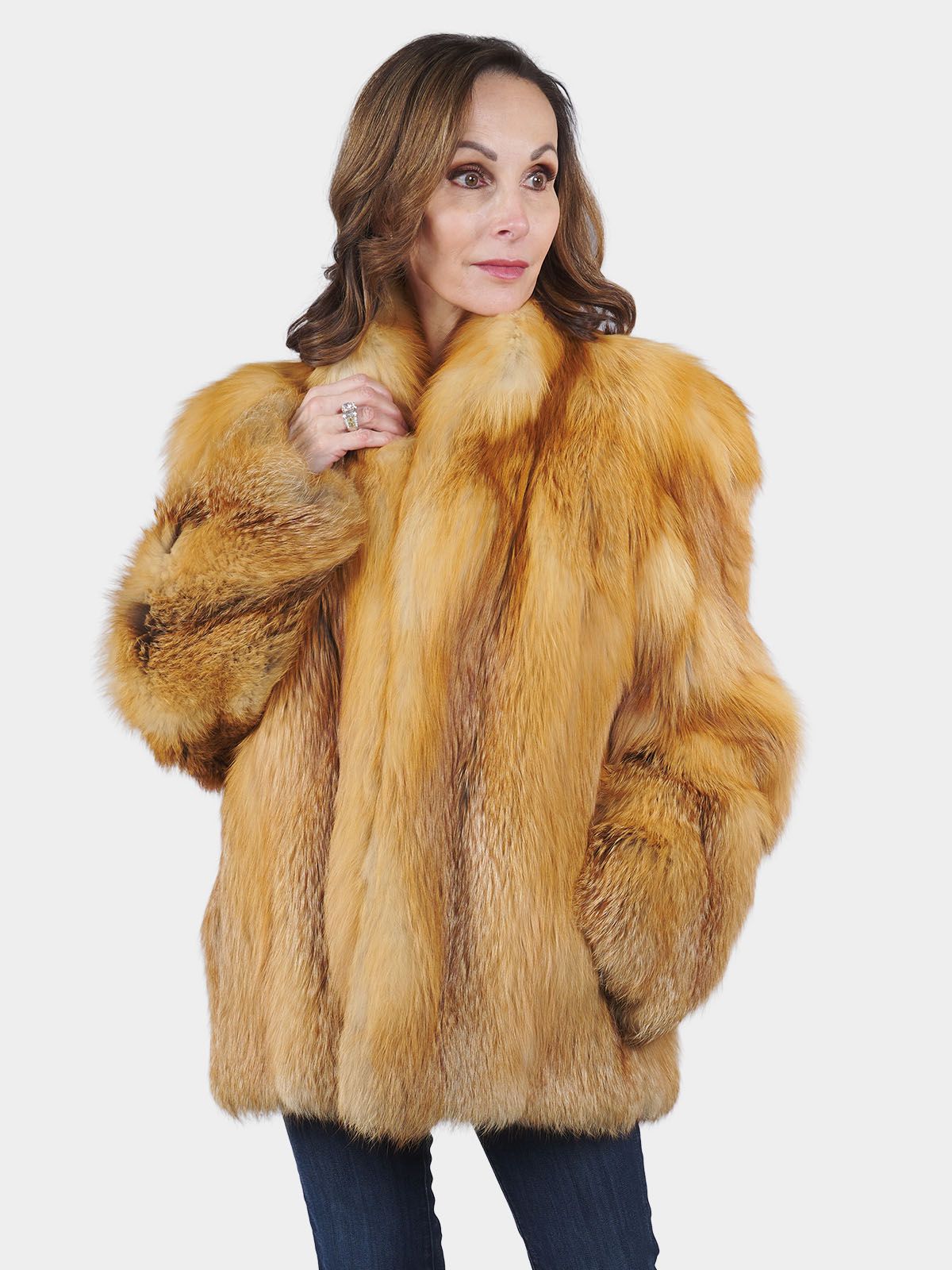 Fox Coat - Womens Real Fox Coat