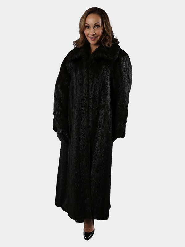 Day Furs Men's Hazel Long Hair Beaver Fur Jacket