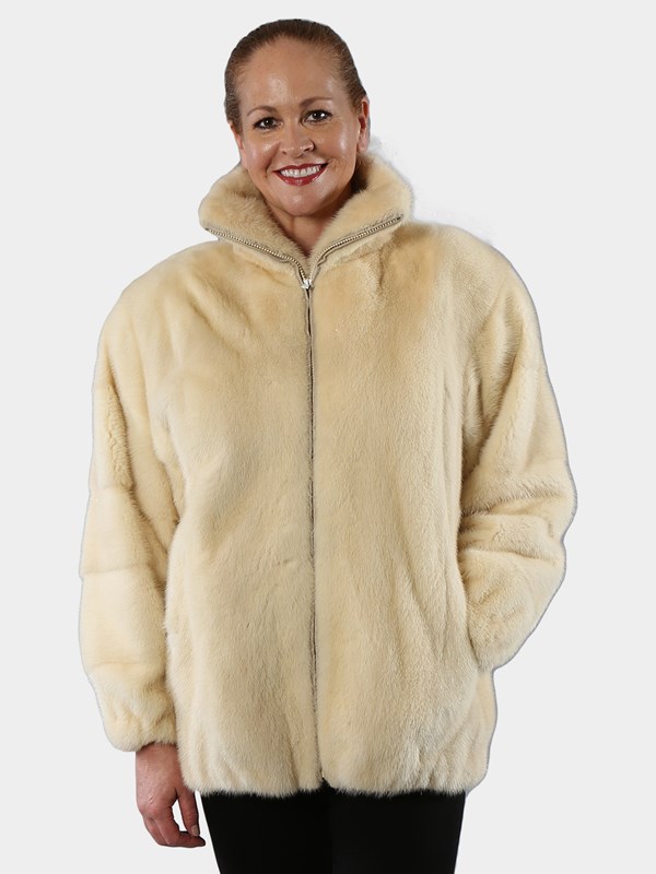 Woman's Tourmaline Mink Fur Jacket