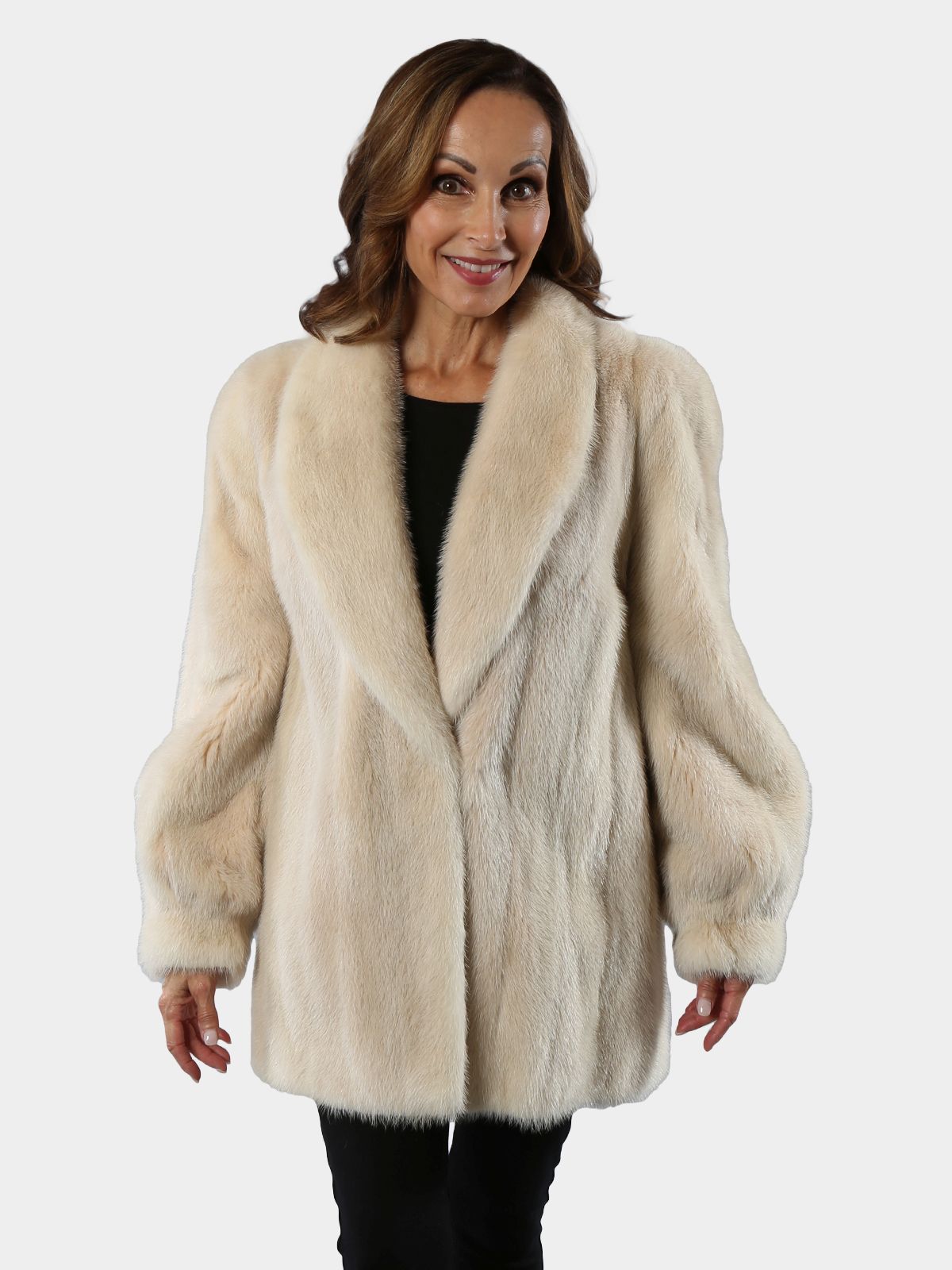 monogram mink jacket