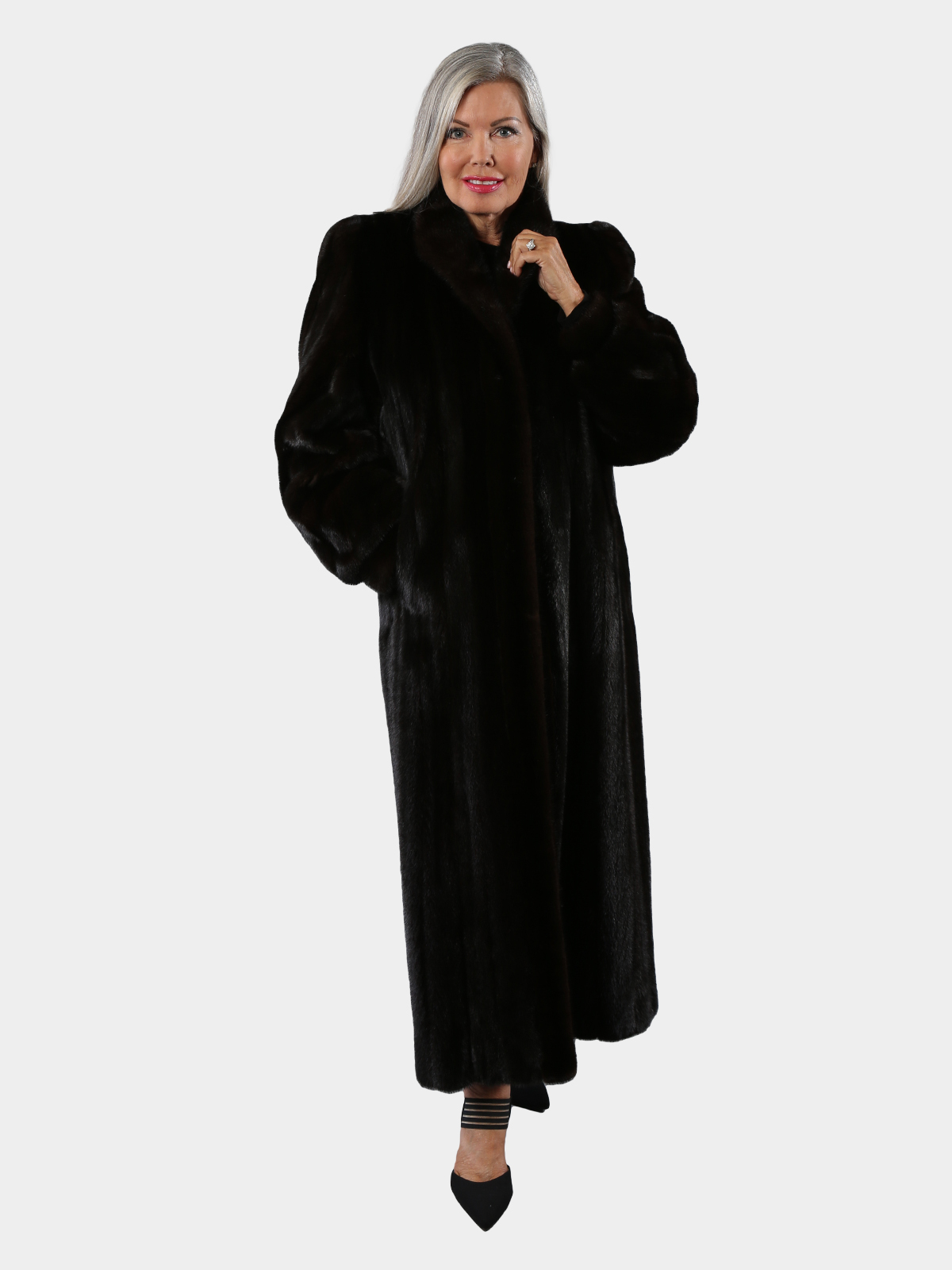 Doll's Full Skin Ranch Mink Fur Coat - furoutlet - fur coat, fur
