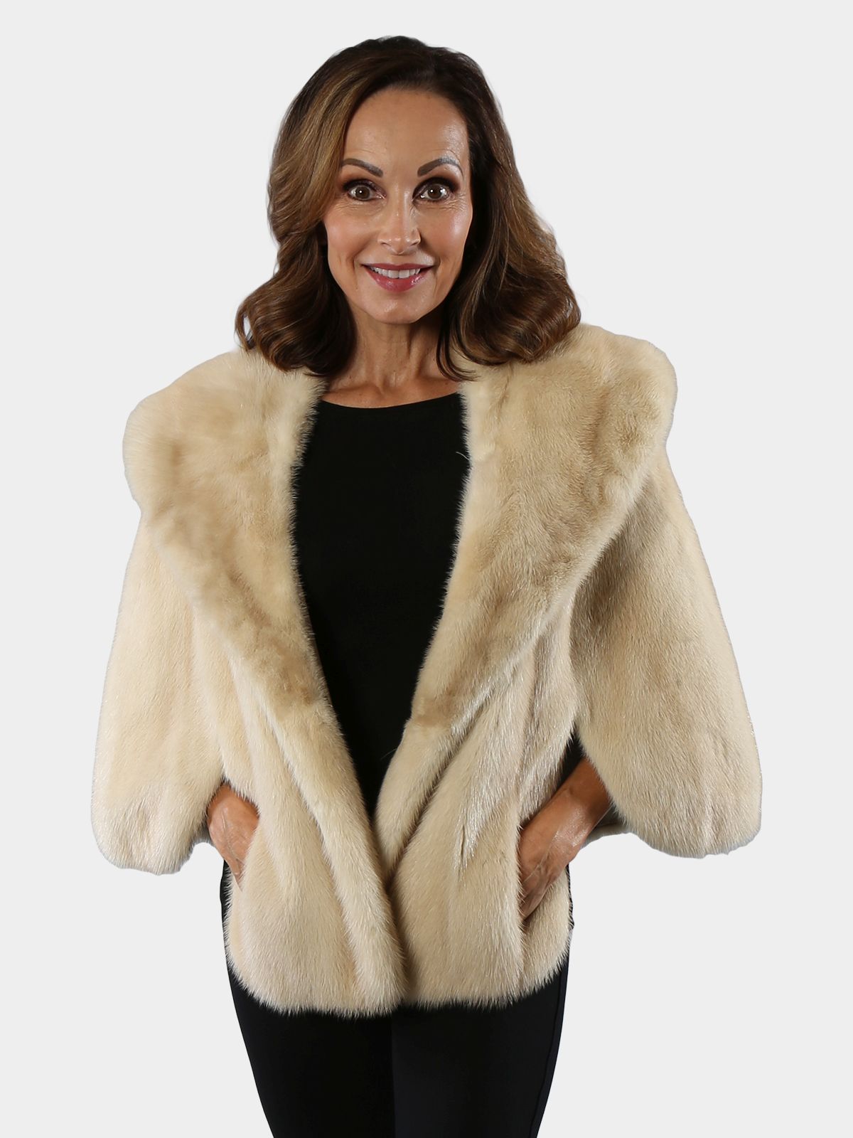 Natural Mahogany Female Mink Fur Coat - Estate Furs