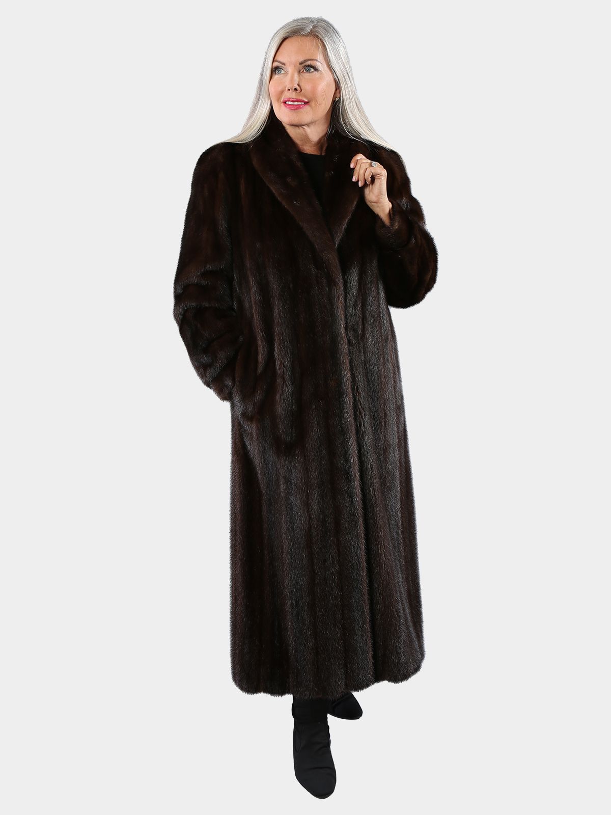 Azurene Mink Fur Jacket - Women's Mink Jacket - Large | Estate Furs