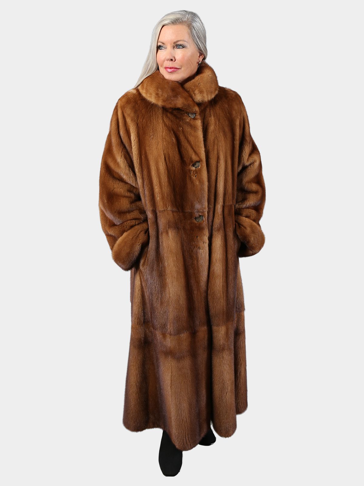 Day Furs Inc. Woman's Mink Fur 7/8 Coat