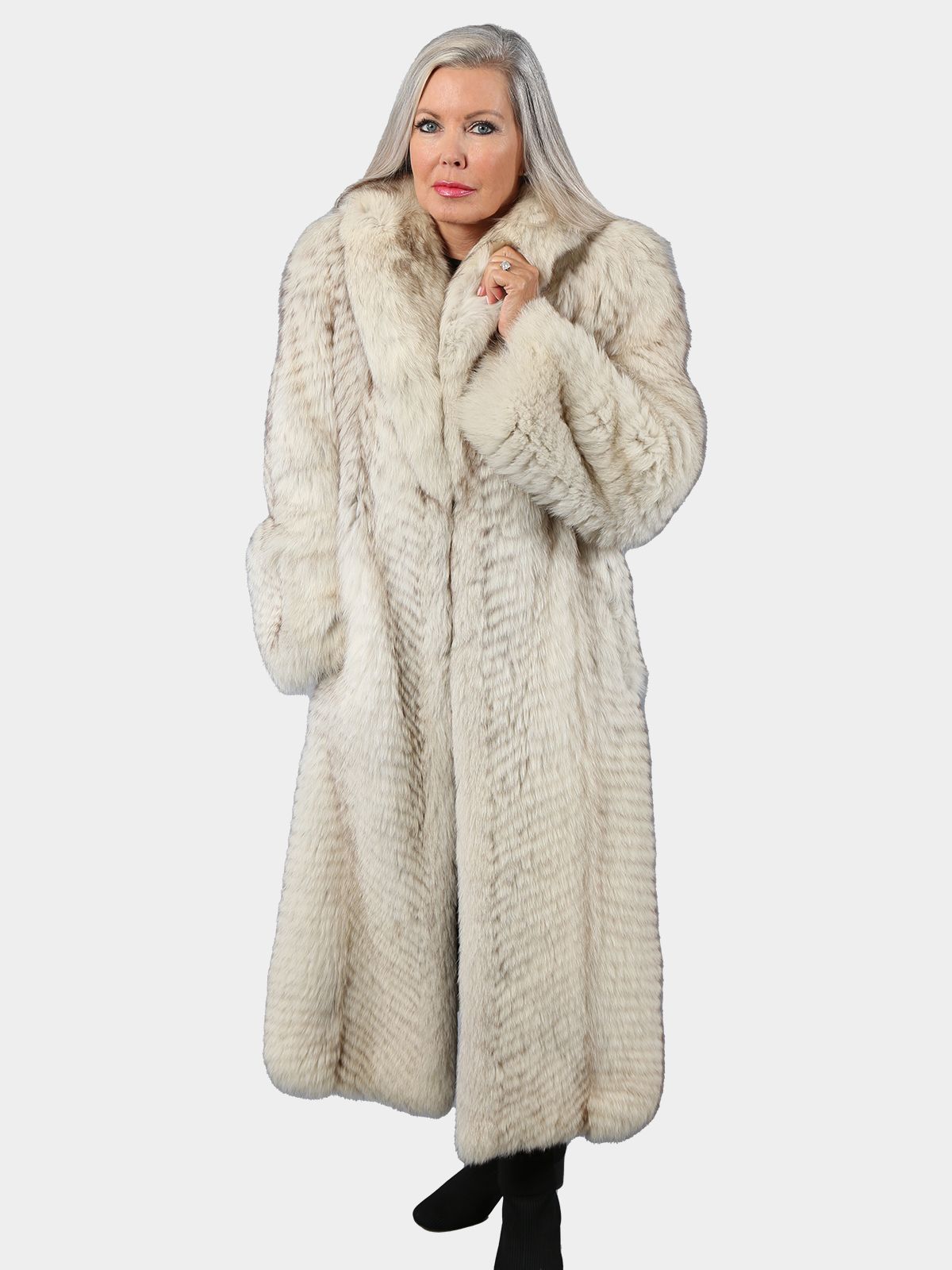 Blue Fox Fur Jacket (Women's Small) - Estate Furs