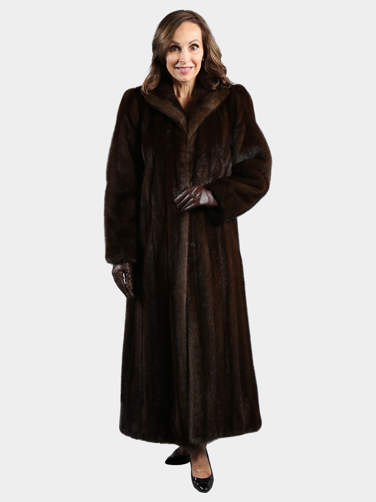 Extra long hot sale fur coat