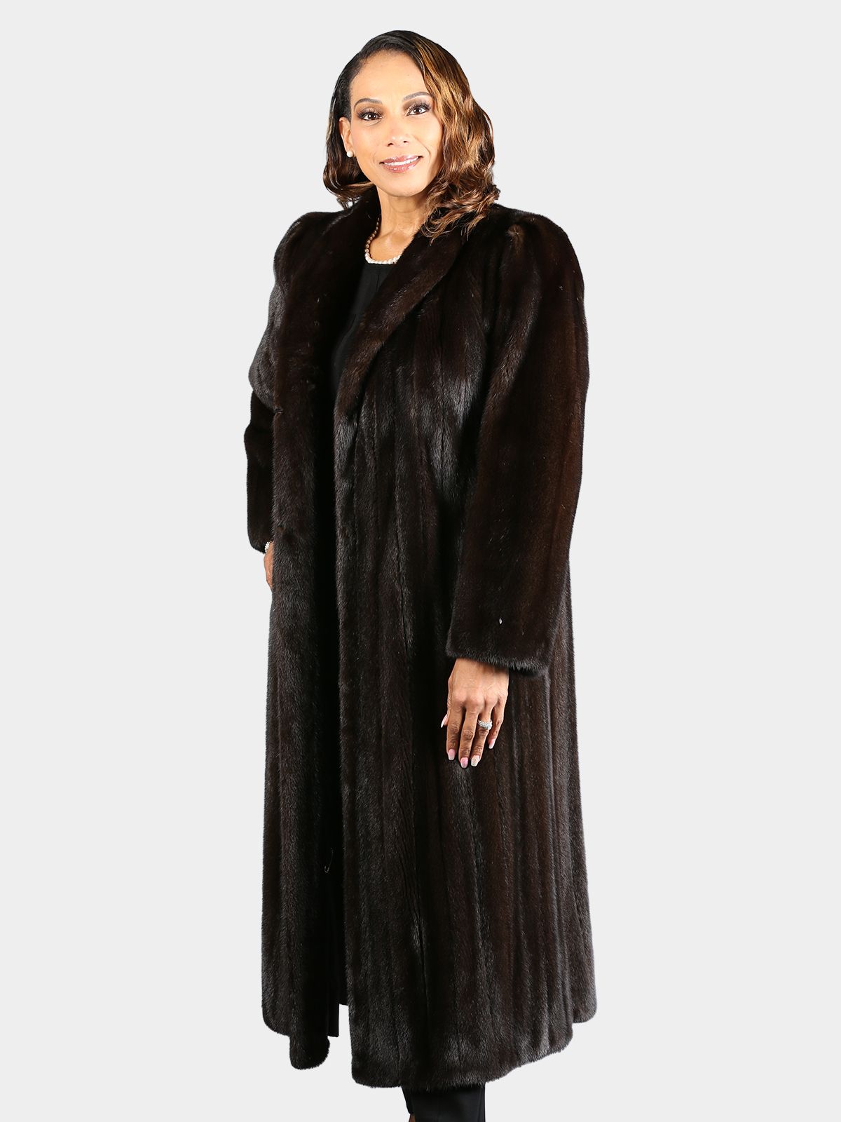 Full length ranch mink coat store