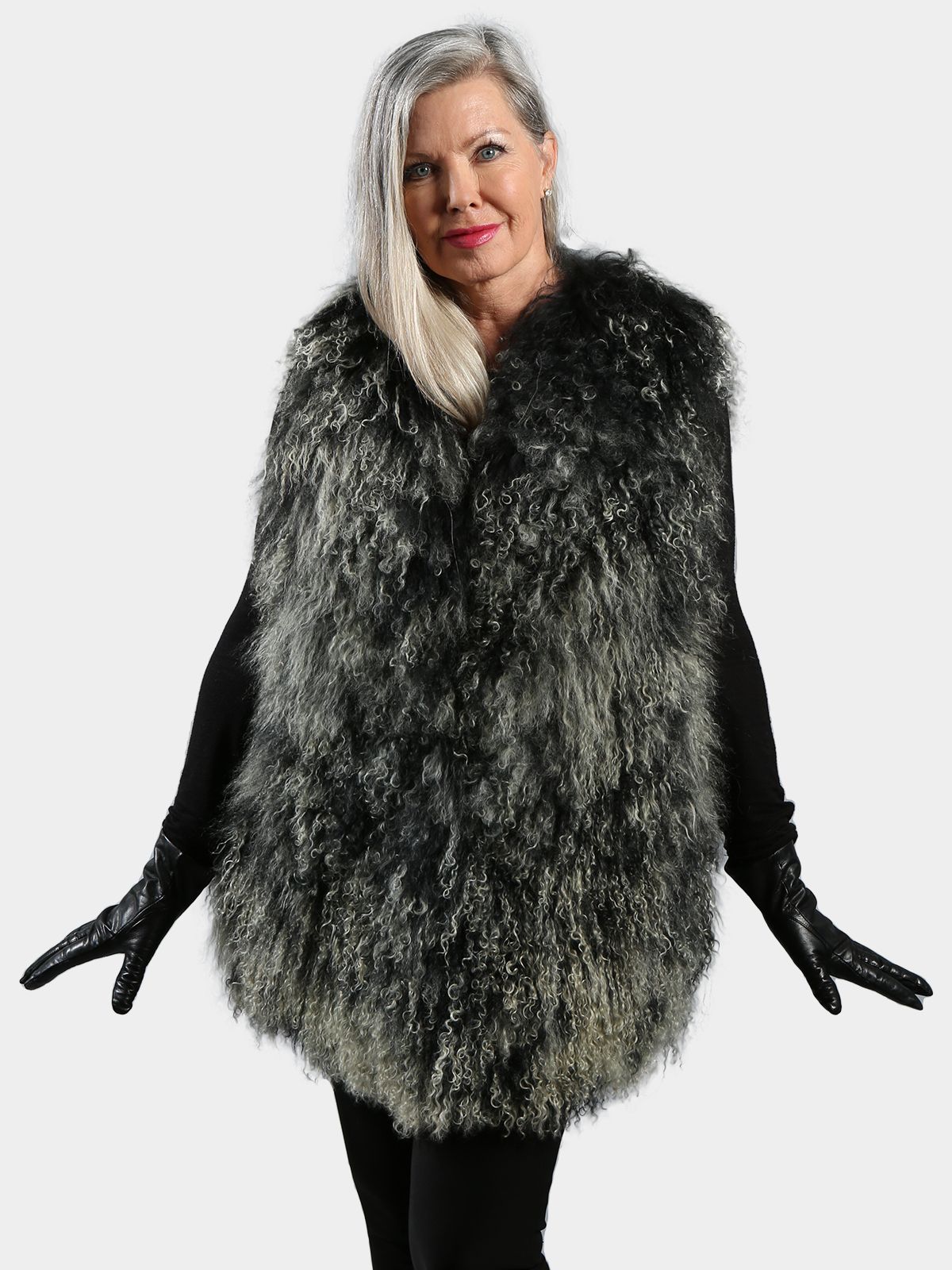 Lamb fur vest sale