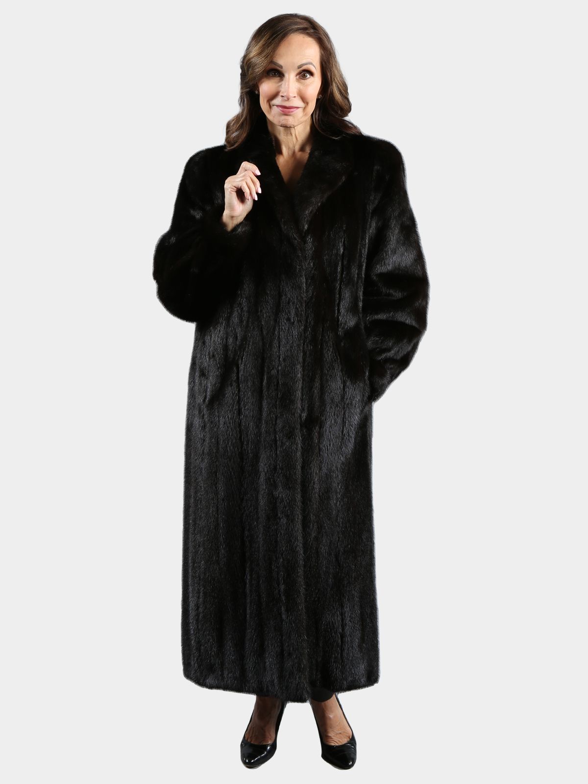 Full length ranch mink coat top