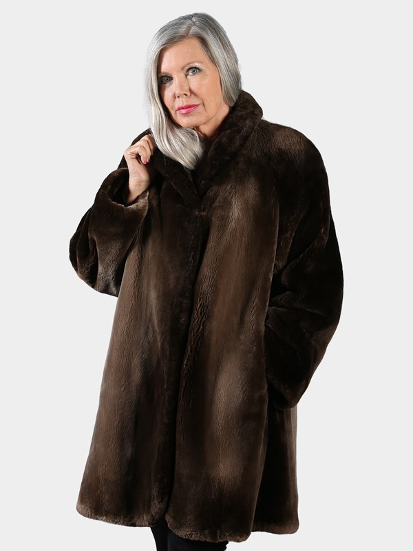 Woman's Phantom Sheared Beaver Fur Stroller