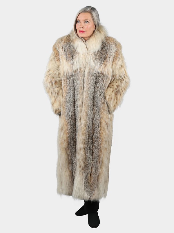 Woman's Natural Canadian Lynx Fur Coat