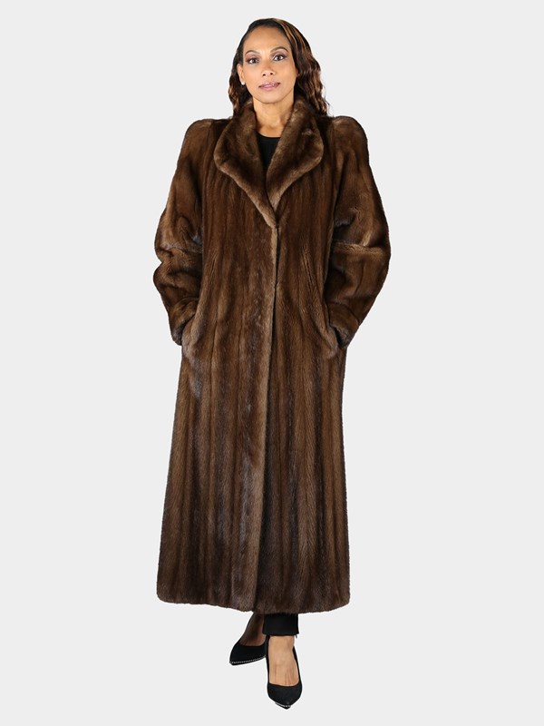 Woman's Mahogany Mink Fur Coat