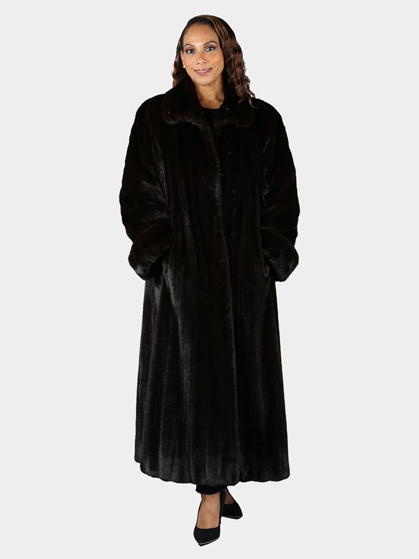 Woman's Extra Long Scaasi Natural Ranch Female Mink Fur Coat