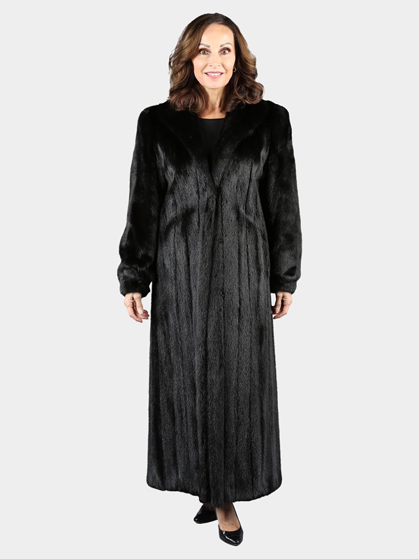 Woman's Natural Ranch Mink Fur Coat