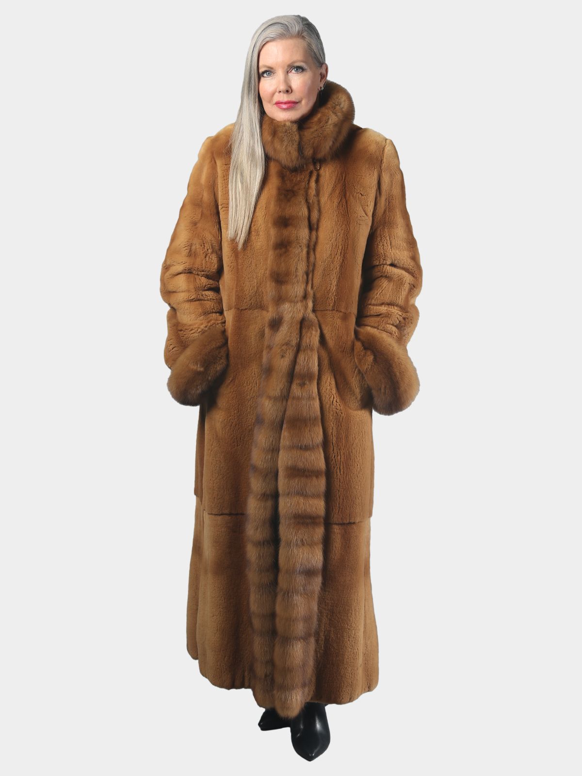 Dyed mink deals