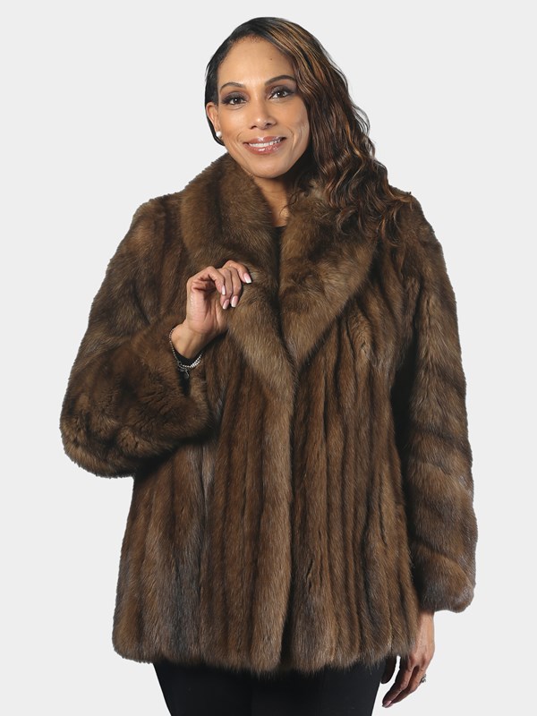 Woman's Natural Sable Fur Jacket