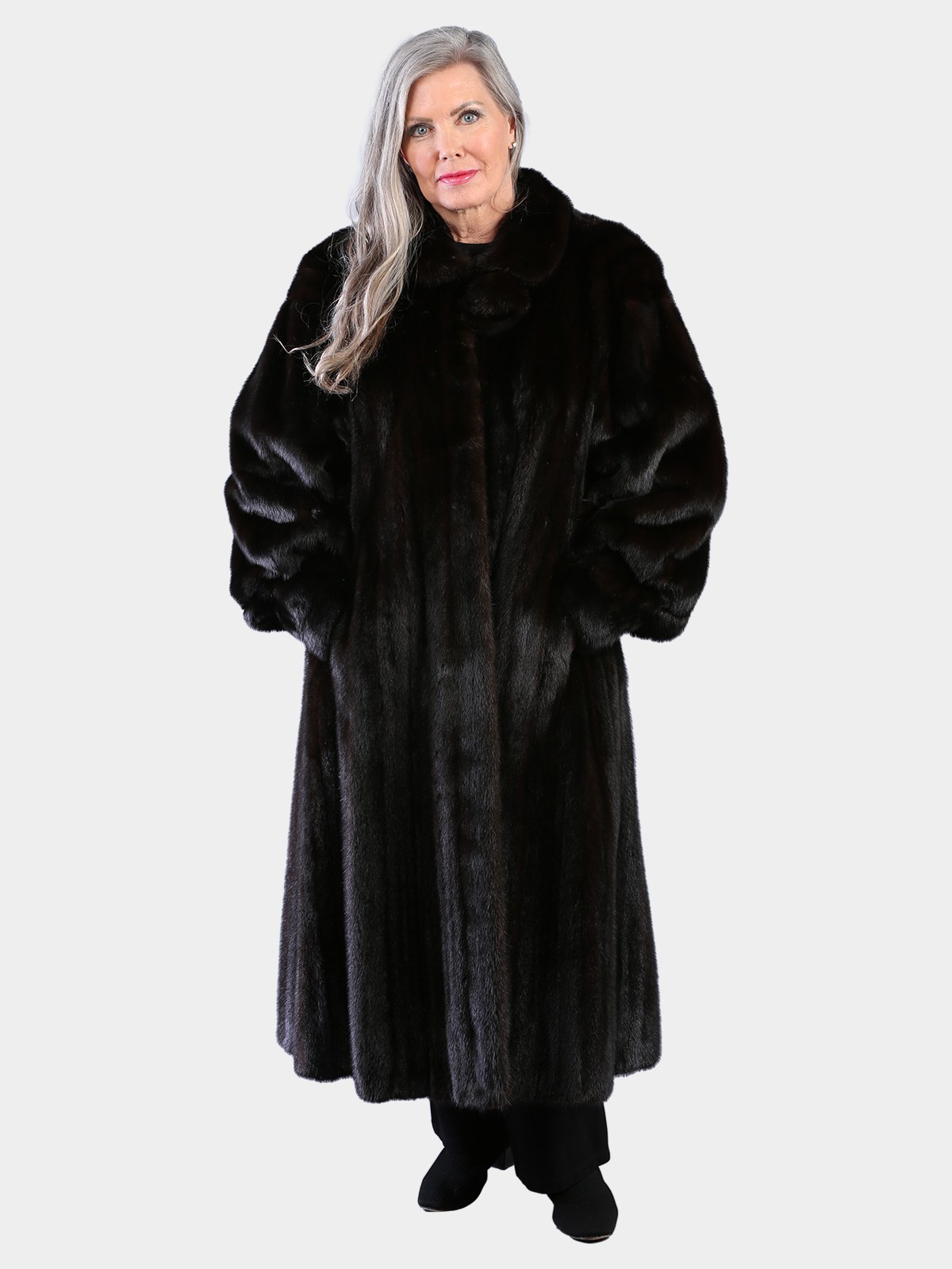 Woman's Natural Ranch Female Mink Fur Coat