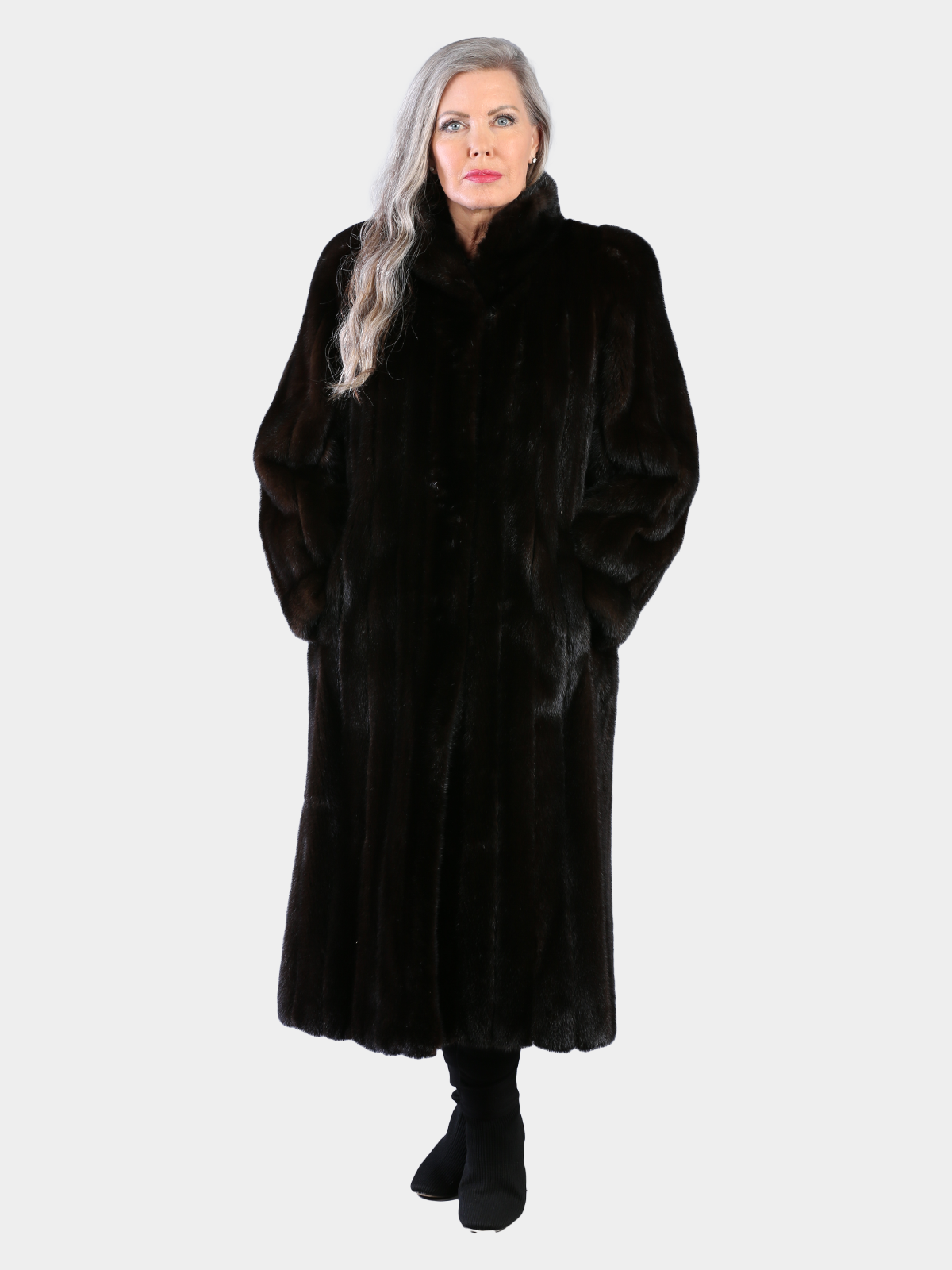 Woman's Natural Ranch Mink Fur Coat