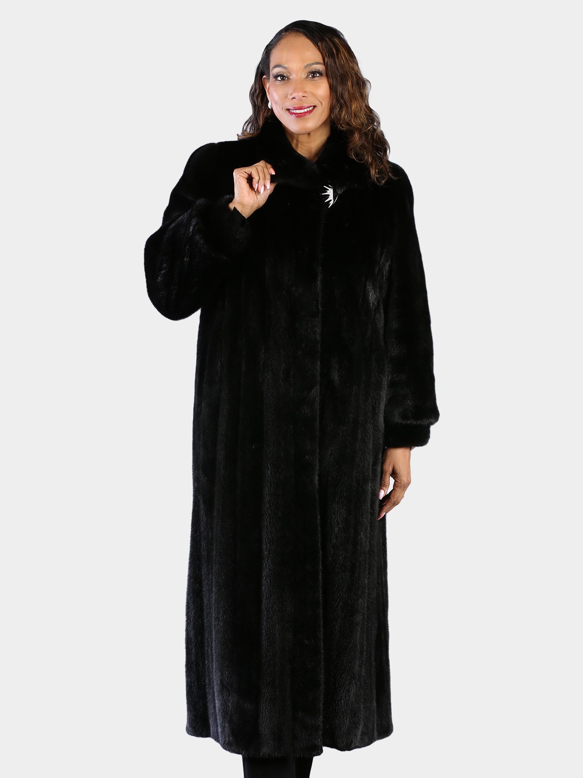 Woman's Natural Ranch Female Mink Fur Coat