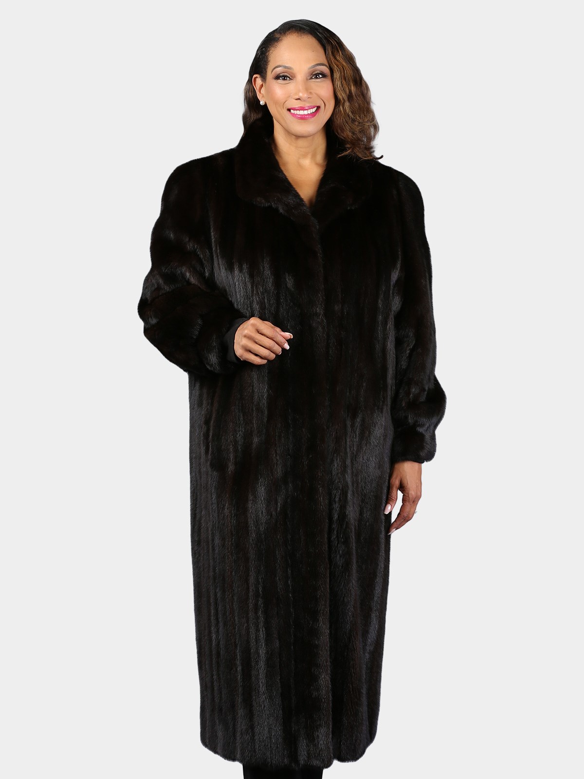 Woman's Natural Ranch Female Mink Fur Coat