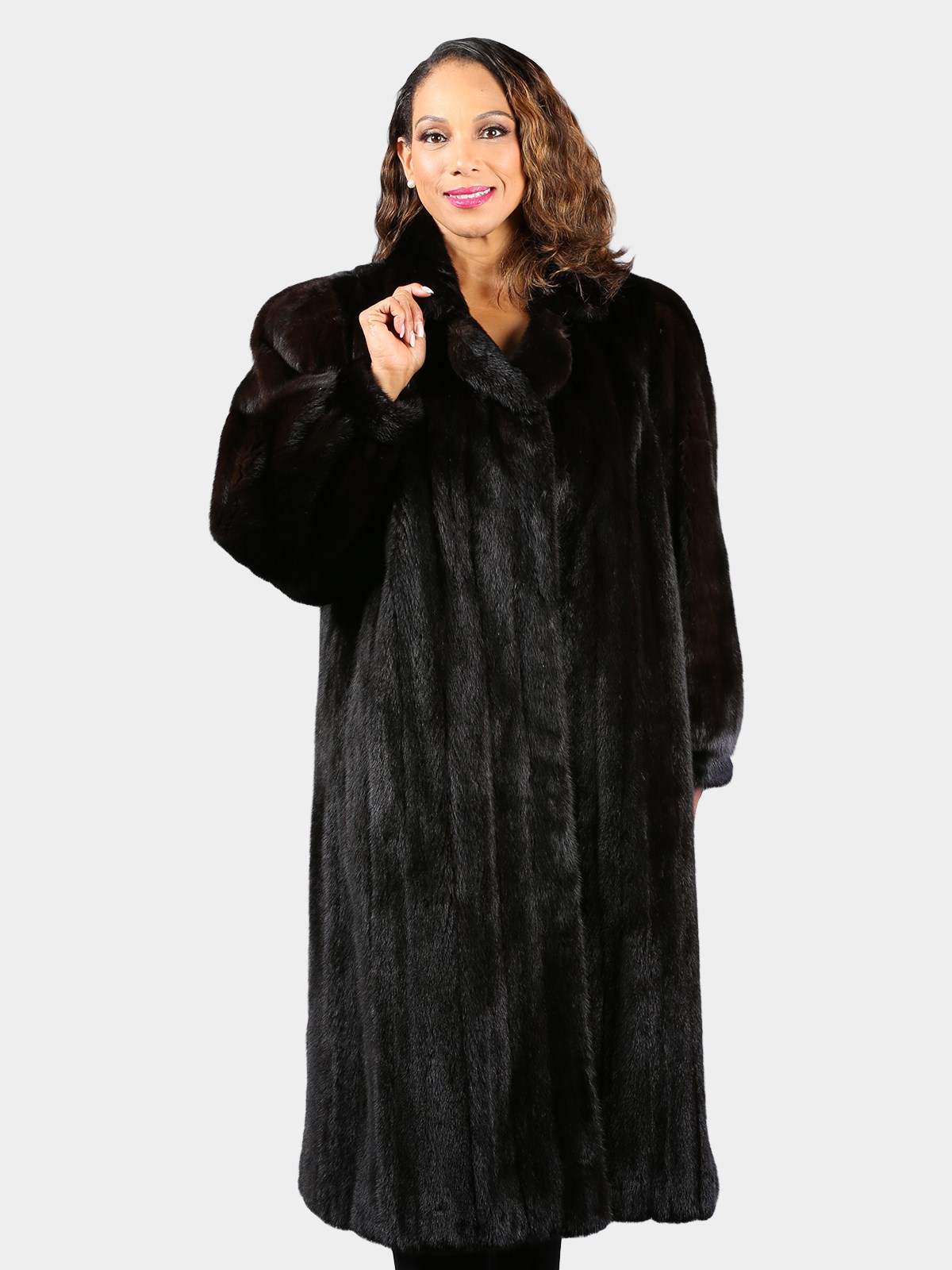 Woman's Natural Ranch Female Mink Fur Coat