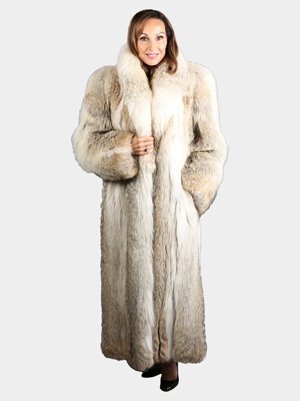 Woman's Natural Cayote Fur Coat