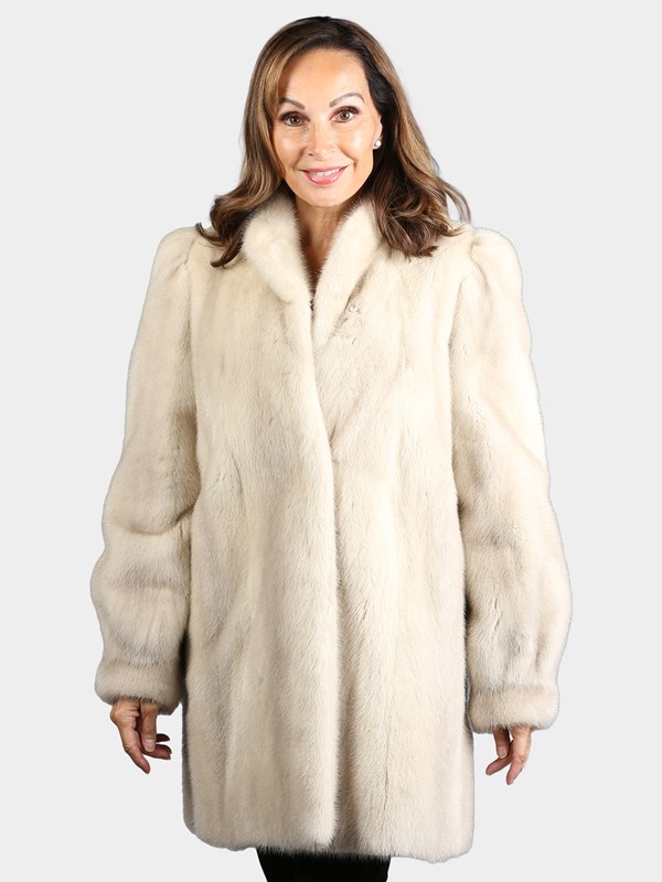 Woman's Natural Azurene Mink Fur Stroller