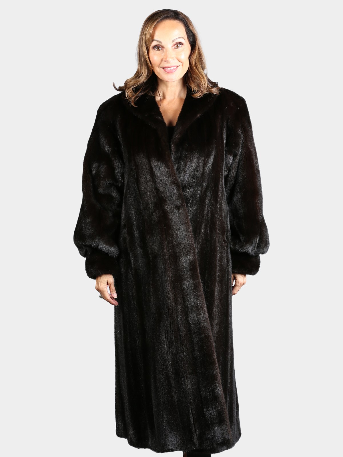 Woman's Natural Ranch Mink Fur Coat