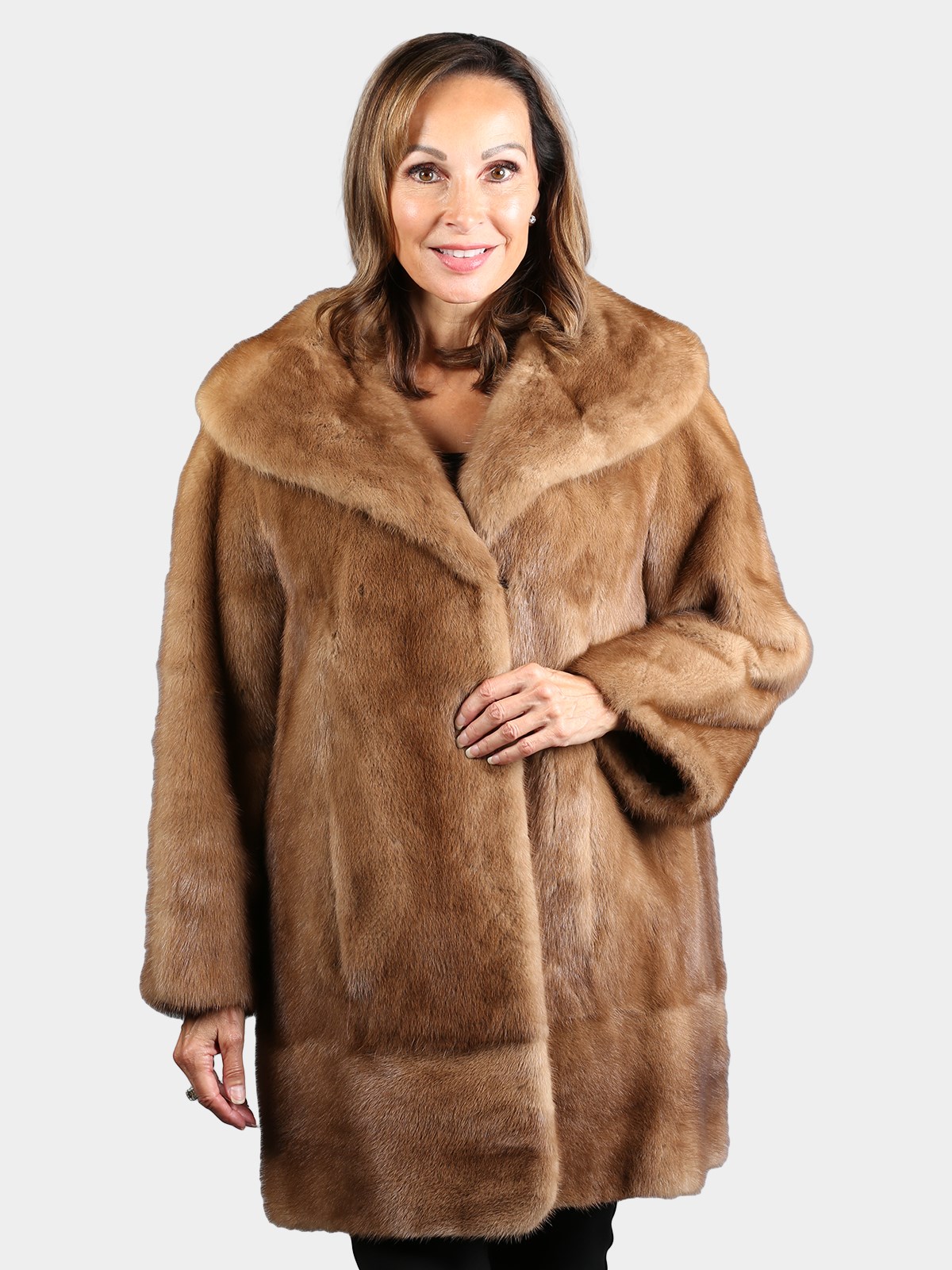 Woman's Vintage Natural Pastel Mink Fur Jacket