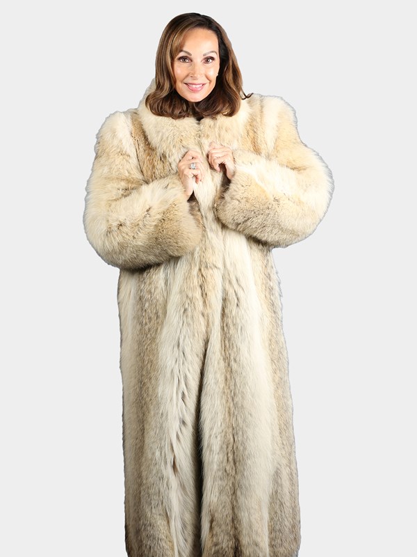 Woman's Natural Cayote Fur Coat
