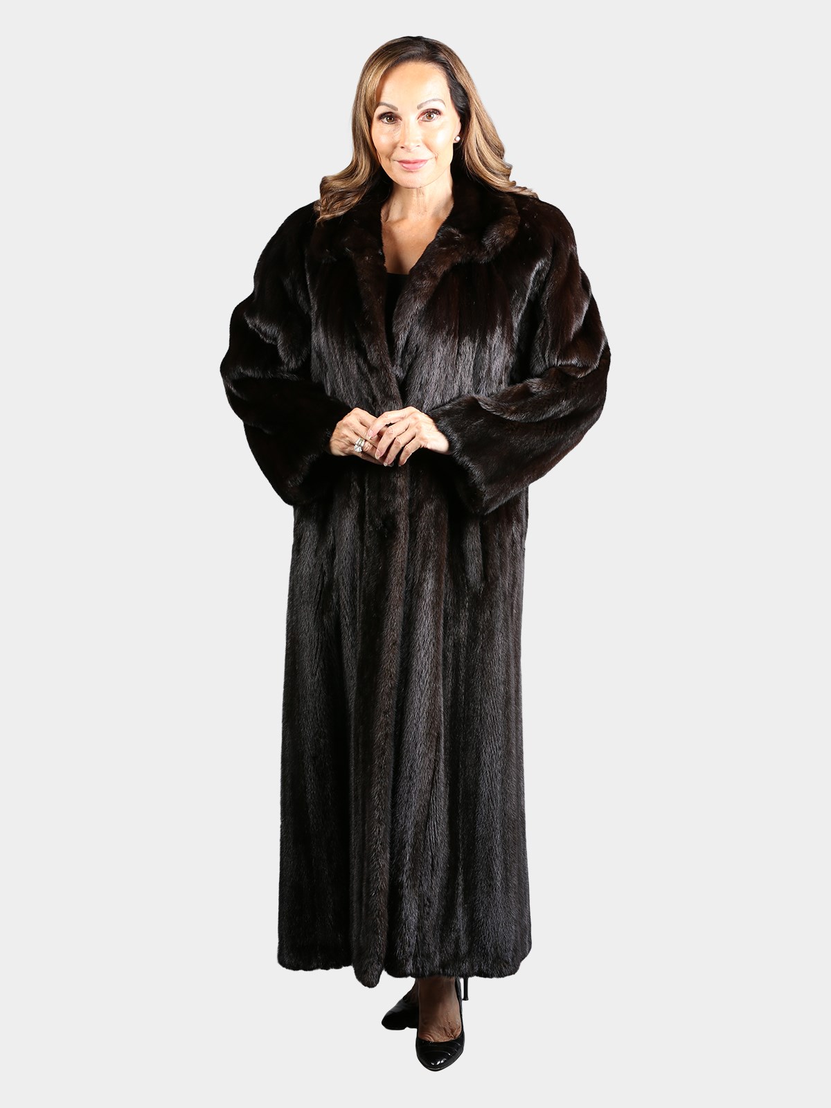 Woman's Natural Ranch Female Mink Fur Coat
