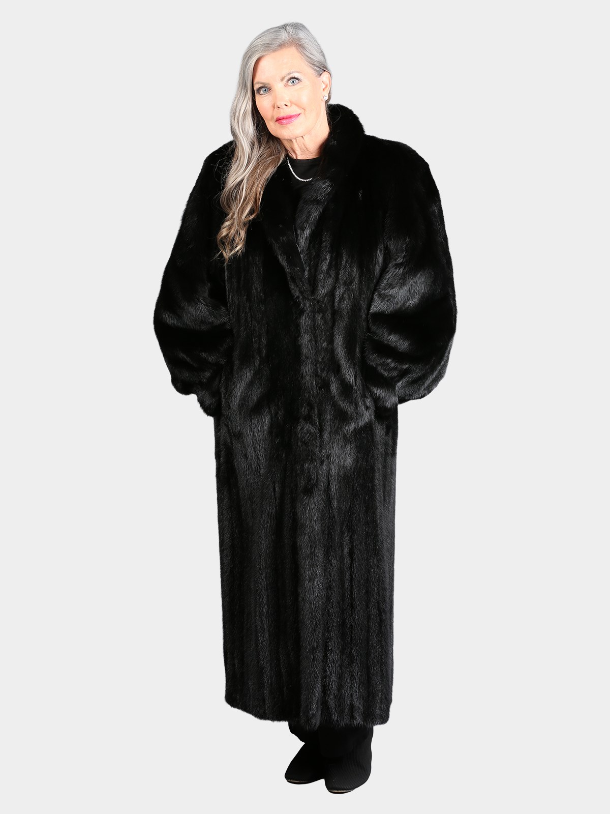 Woman's Natural Ranch Female Mink Fur Coat