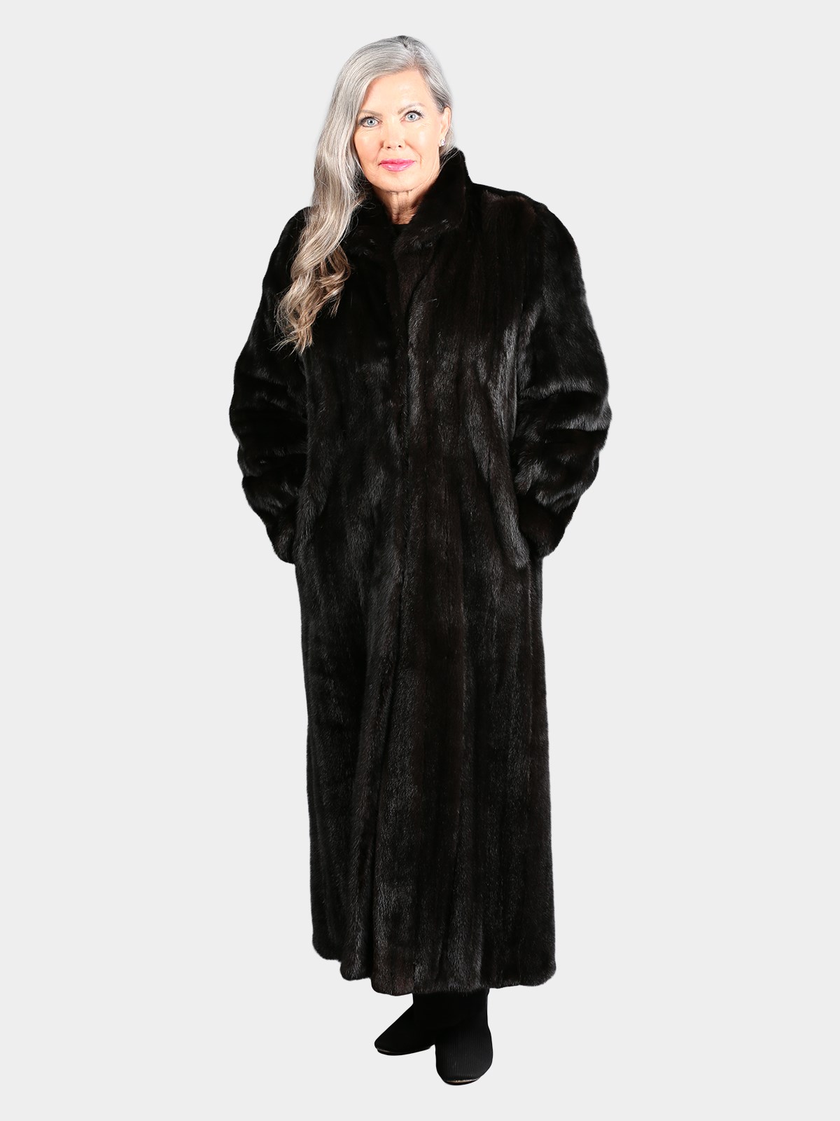 Woman's Natural Ranch Female Mink Fur Coat