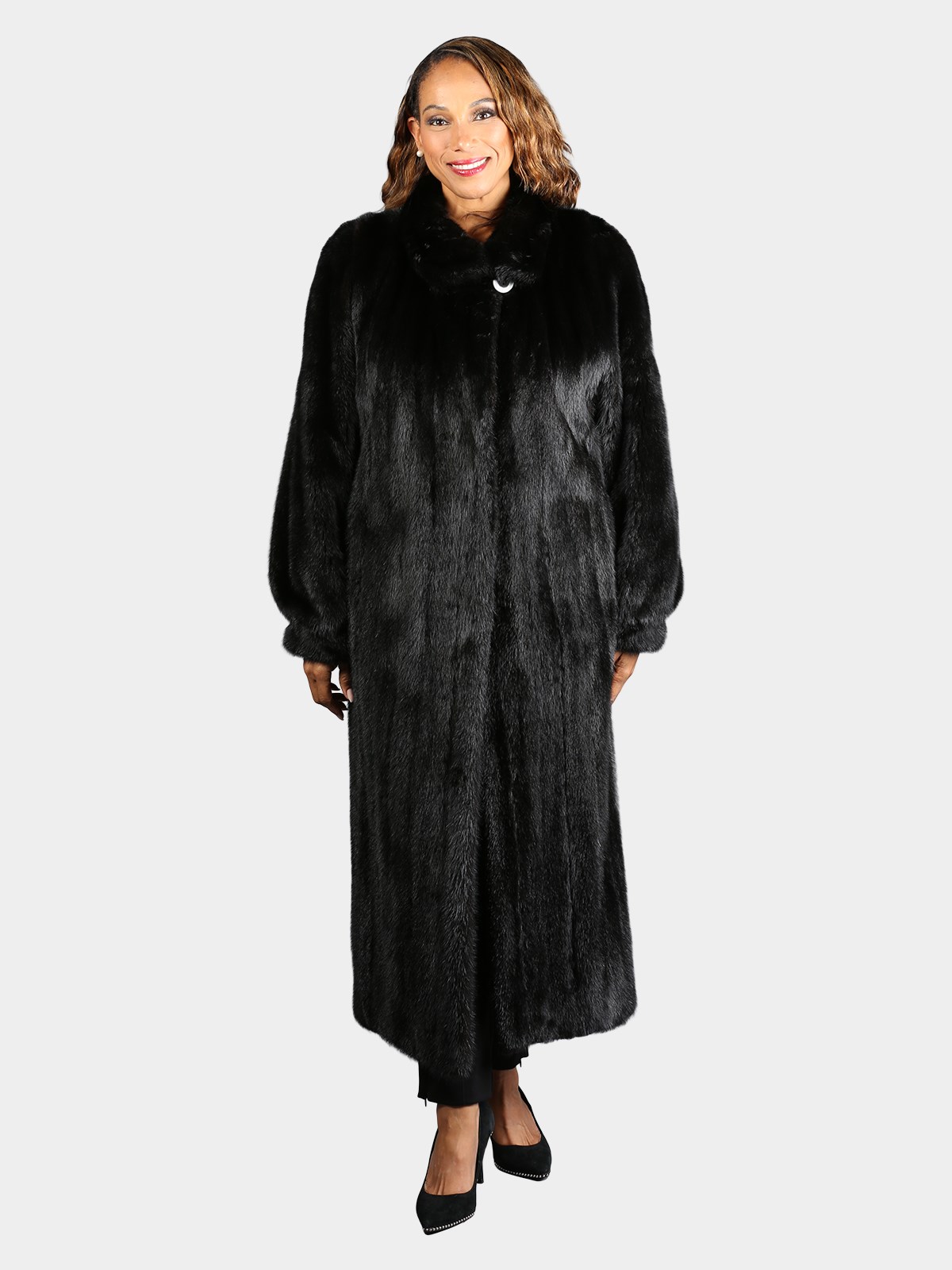 Woman's Natural Ranch Mink Fur Coat