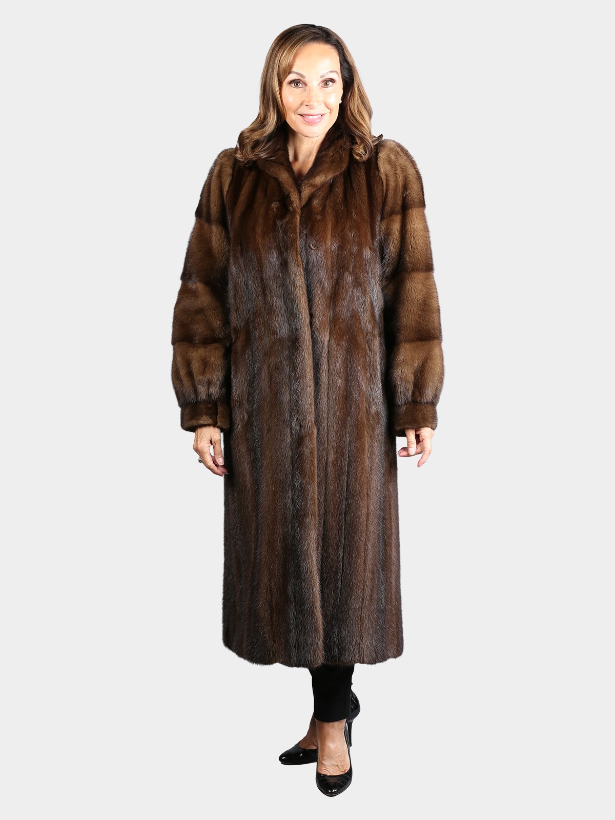 Woman's Natural Lunaraine Mink Fur Coat