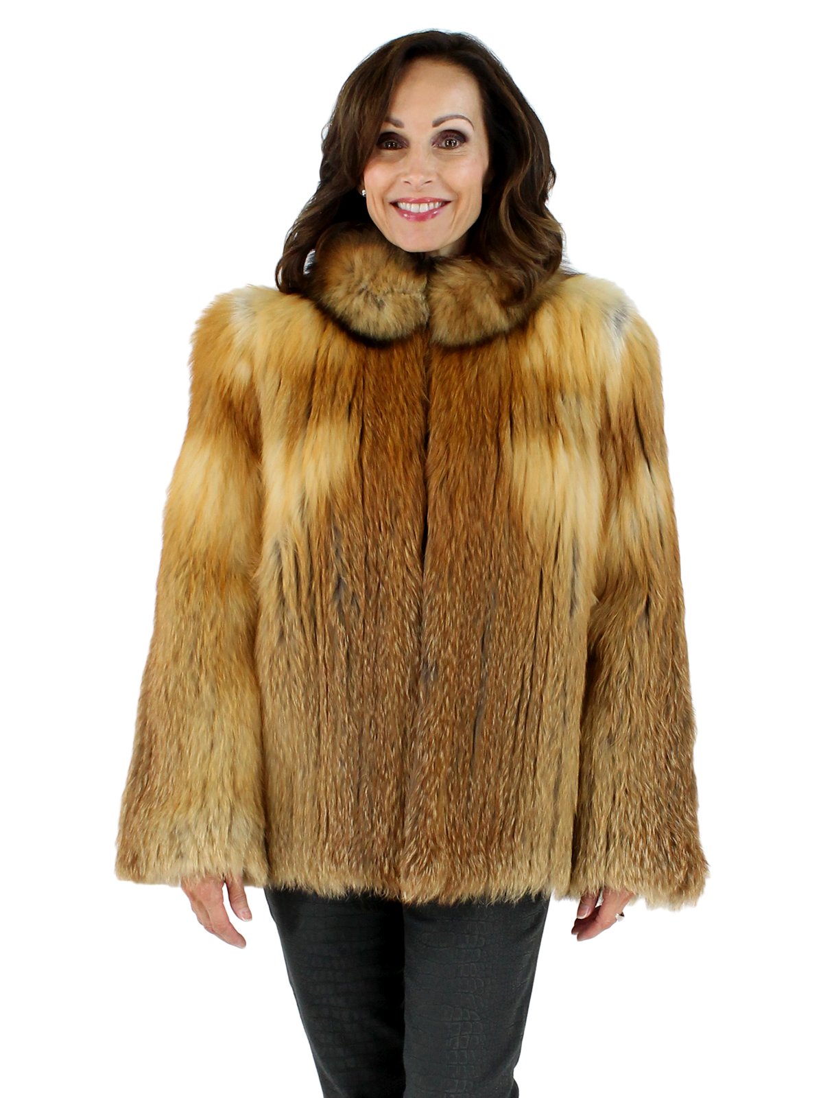 Natural Red Fox Fur Jacket - Women's Small | Estate Furs