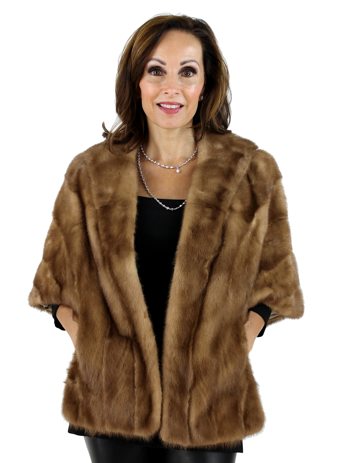 Autumn Haze Mink Fur Stole Womens Extra Large Estate Furs